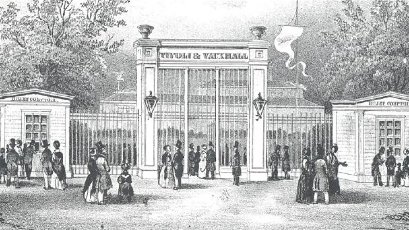 Tivoli gardens old photo